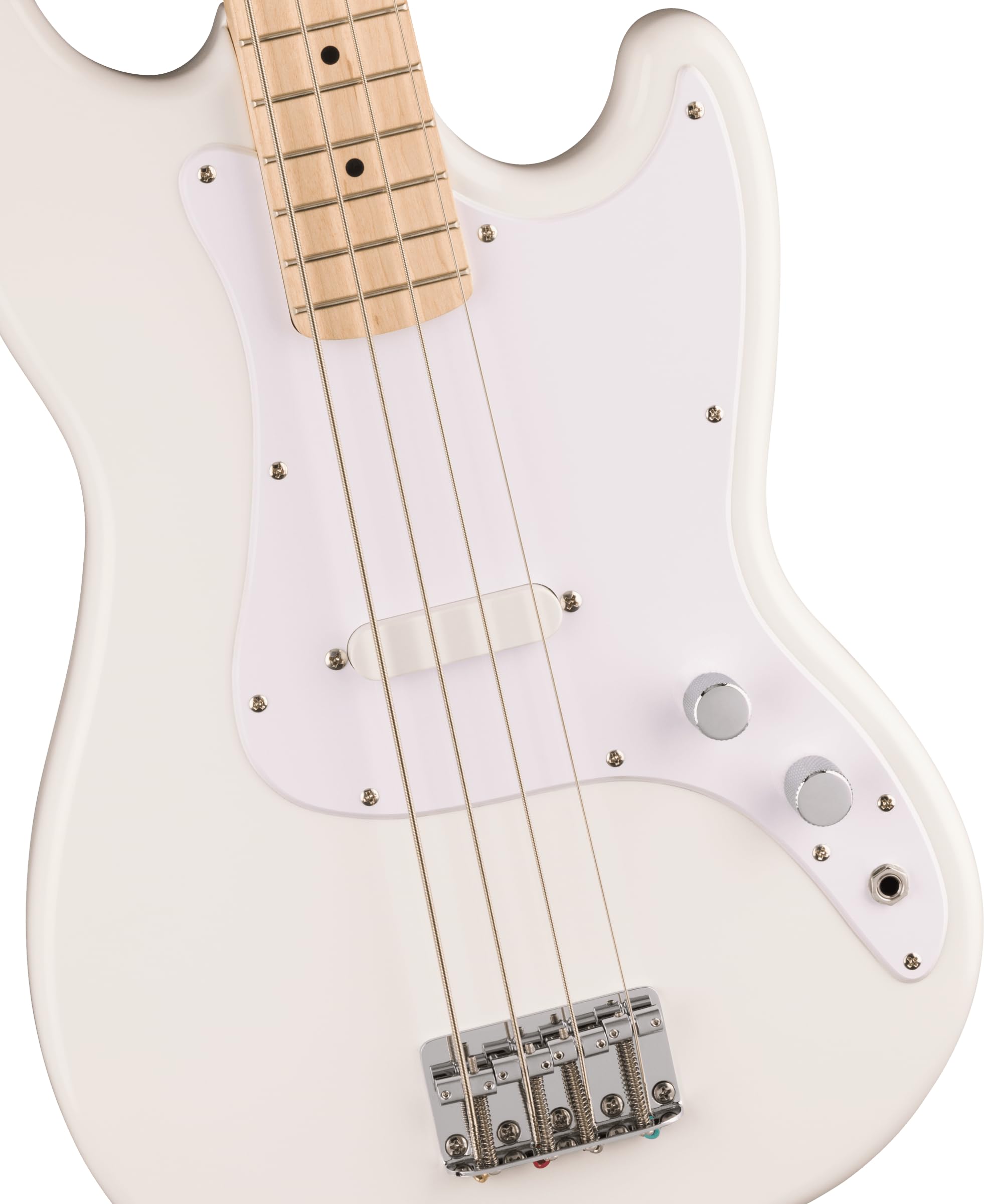 Squier Squier Sonic Bronco Bass, Arctic White, Maple Fingerboard