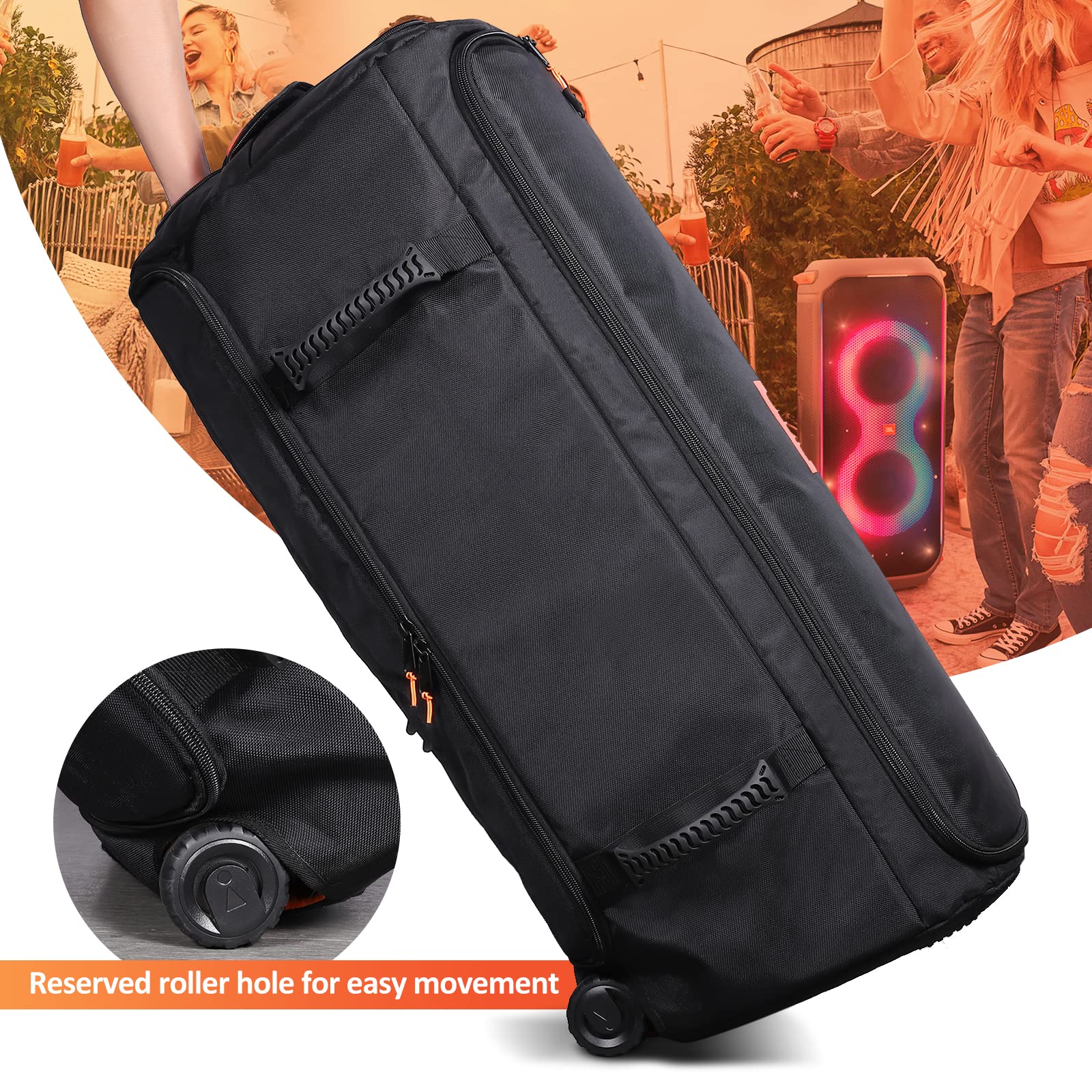 OUKNAK Speaker Bag Travel Case Replacement for JBL Party Box Series, Portable Carry Tote Bag Backpack for JBL Speaker (For partybox 710)