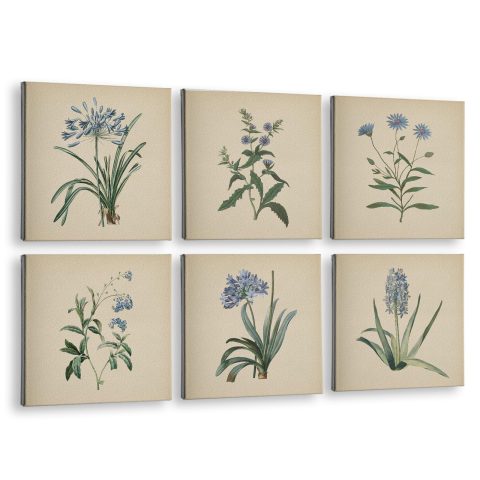 InSimSea Acoustic Wall Art, 72×48 In, Vintage Botanical Art