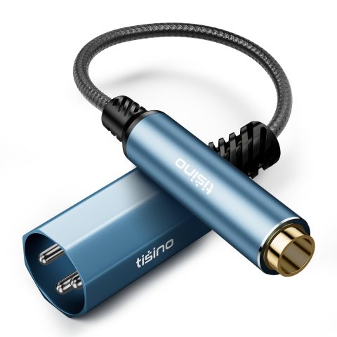 Tisino 1/4″ Female to XLR Male Balanced Audio Adapter Cable, 5FT/1.5m