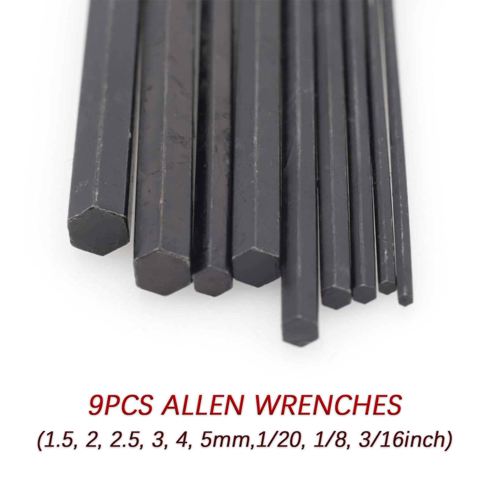 Cheerock 11-Piece Guitar Ball End Allen Wrench Set with Truss Rod Wrench