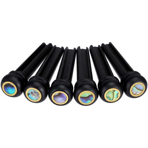 EgticLive 6Pcs Ebony Acoustic Guitar Bridge Pins for Acoustic Guitar