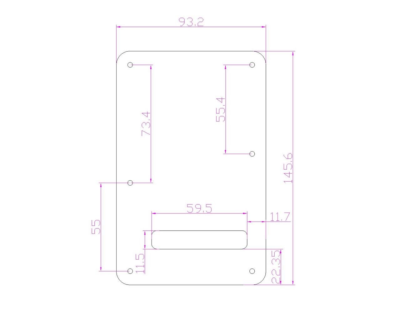 KAISH ST/Strat Style Standard Guitar Back Plate ST Tremolo Trem Cover for USA Strat/Stratocaster Aged Pearl