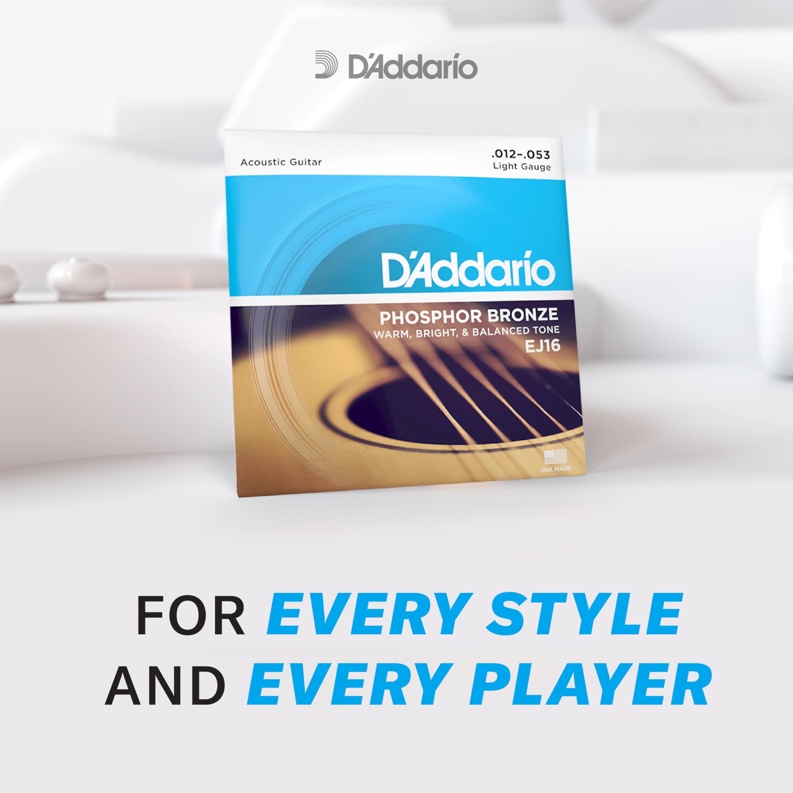 D’Addario Phosphor Bronze Acoustic Guitar Strings