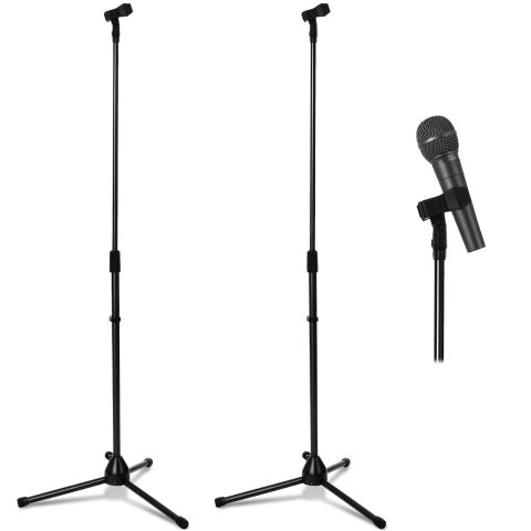 Xuhal 2 Pack Microphone Tripod Stand,Mic Slot