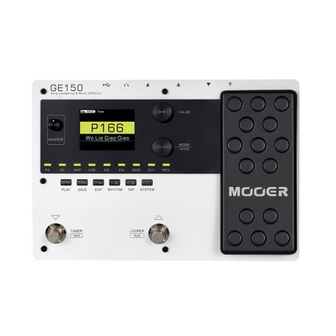 MOOER GE150 White Portable Guitar Multi Effects Pedal