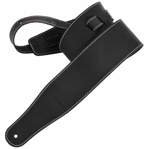 Nefelibata Guitar Strap, 3-inch Wide Full Grain Leather, Extra Wide Lightweight and Soft for Men and Women for Acoustic, Bass and Electric Guitar