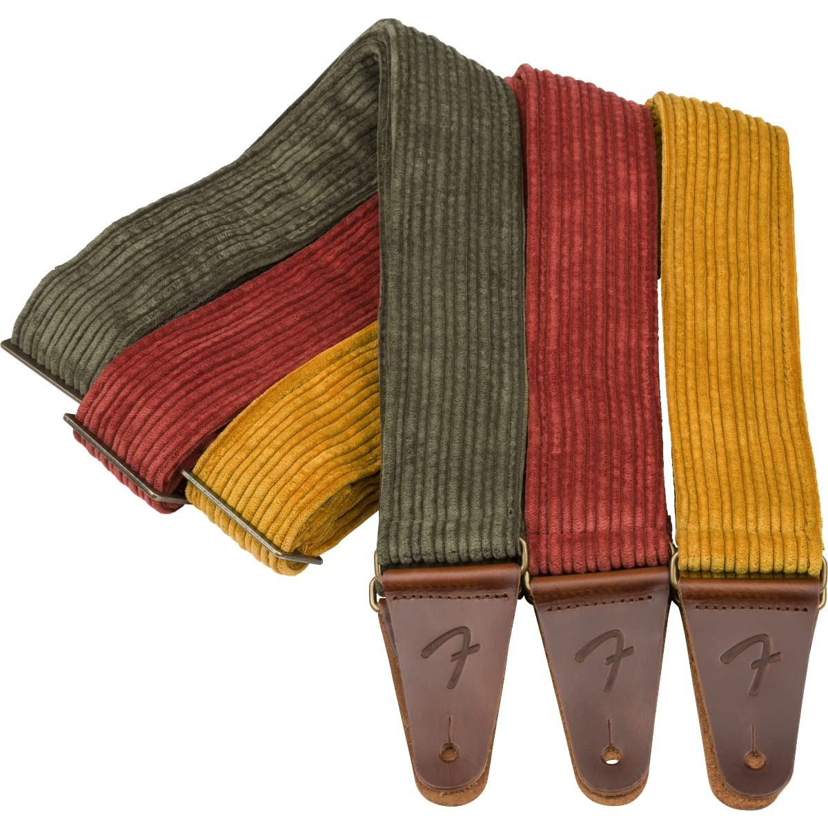 Fender 0990639076 Corduroy Strap, 2in, Antique Olive