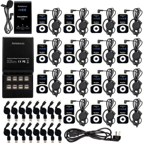 Retekess T130 Church Translation System, Tour Guide Audio System