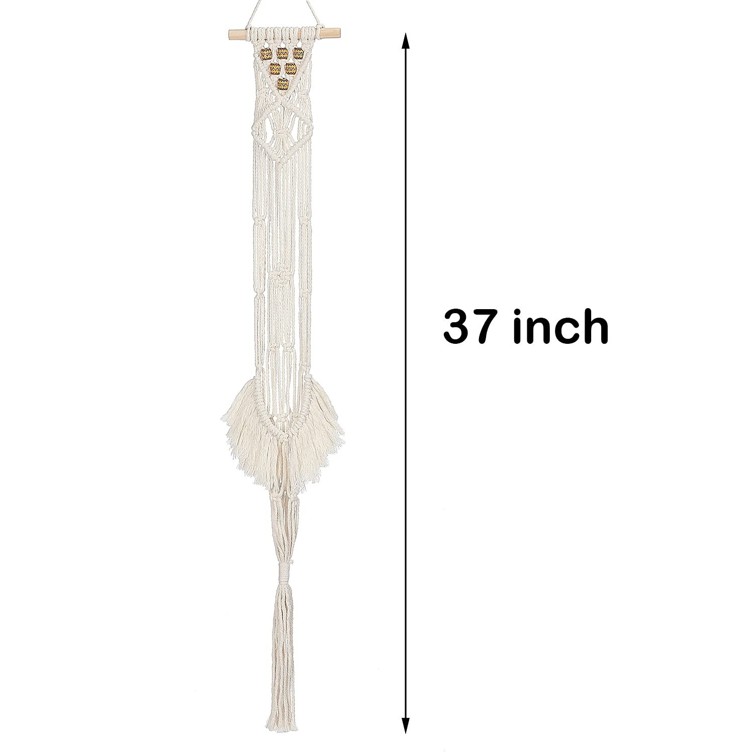majowir Macrame Ukulele Hanger – Wall Mount Stand Holder for Tenor Ukulele, Decorative Case Alternative