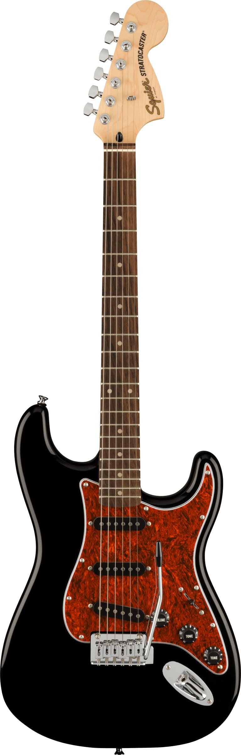 Fender Squier Affinity Stratocaster – Limited Edition Black, Tortoise Shell Pickguard
