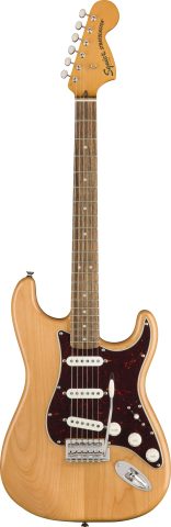 Fender 374020521 Squier Classic Vibe 70s Stratocaster Electric Guitar, with 2-Year Warranty, Natural, Laurel Fingerboard