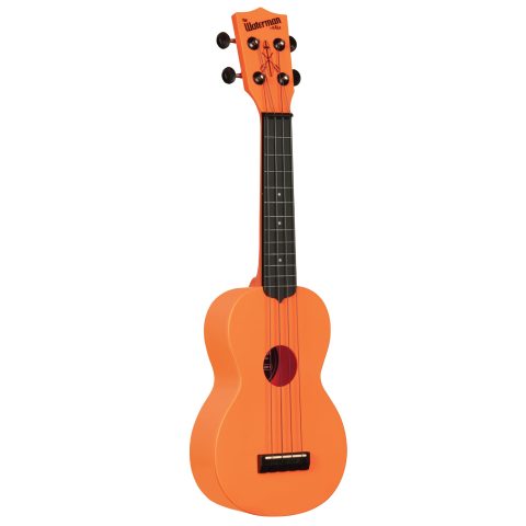 Kala KA-R-WMS-OR-S Soprano Recycled Waterman Ukulele – Sunset Orange