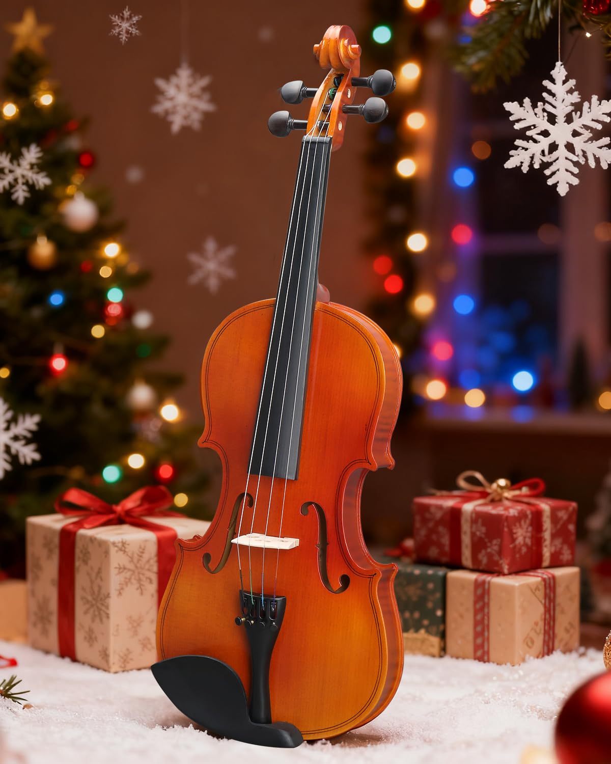 Ktaxon Violin 4/4 Full Size Set Acoustic Fiddle Complete Kit, Matte