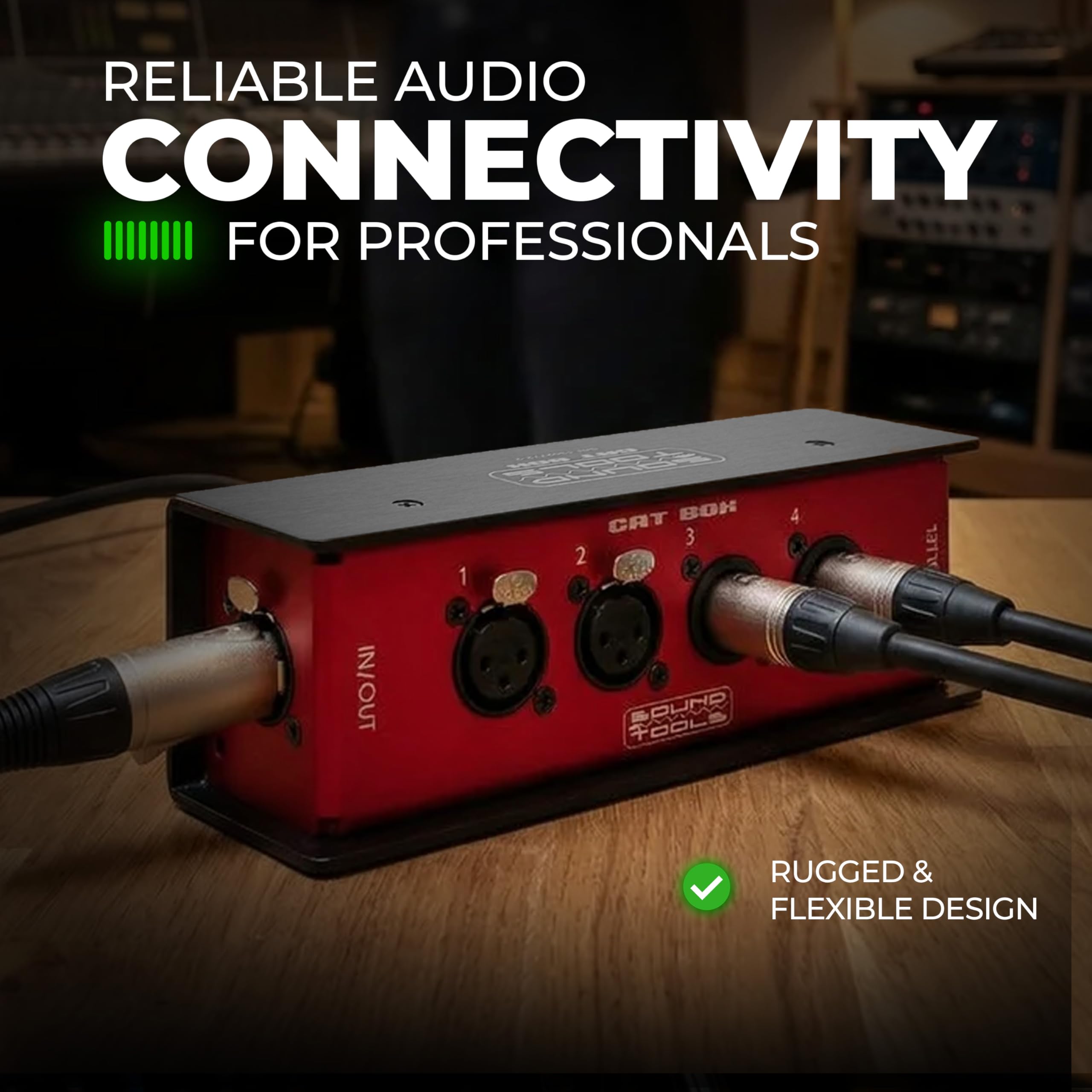 Sound Tools CAT Box MX – 4 Male with Passive Analog Audio