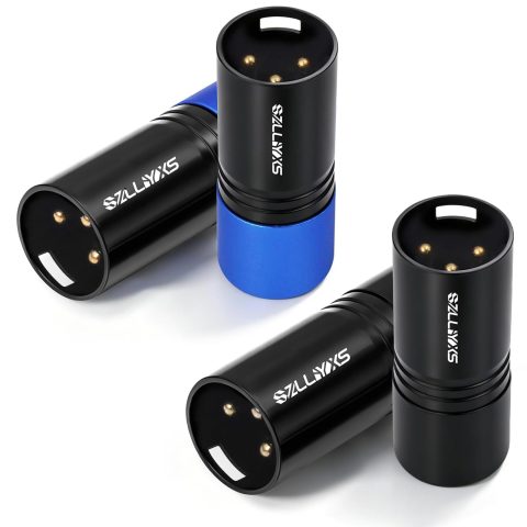 4 Pack DMX Terminator,120 Ohm XLR Male DMX512 Termination Resistor Plug