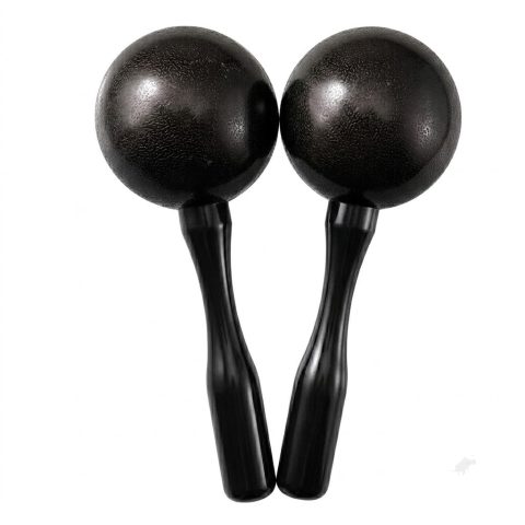 HILAZA Extra Loud Maracas, 8 Inch, Set of 2, Black