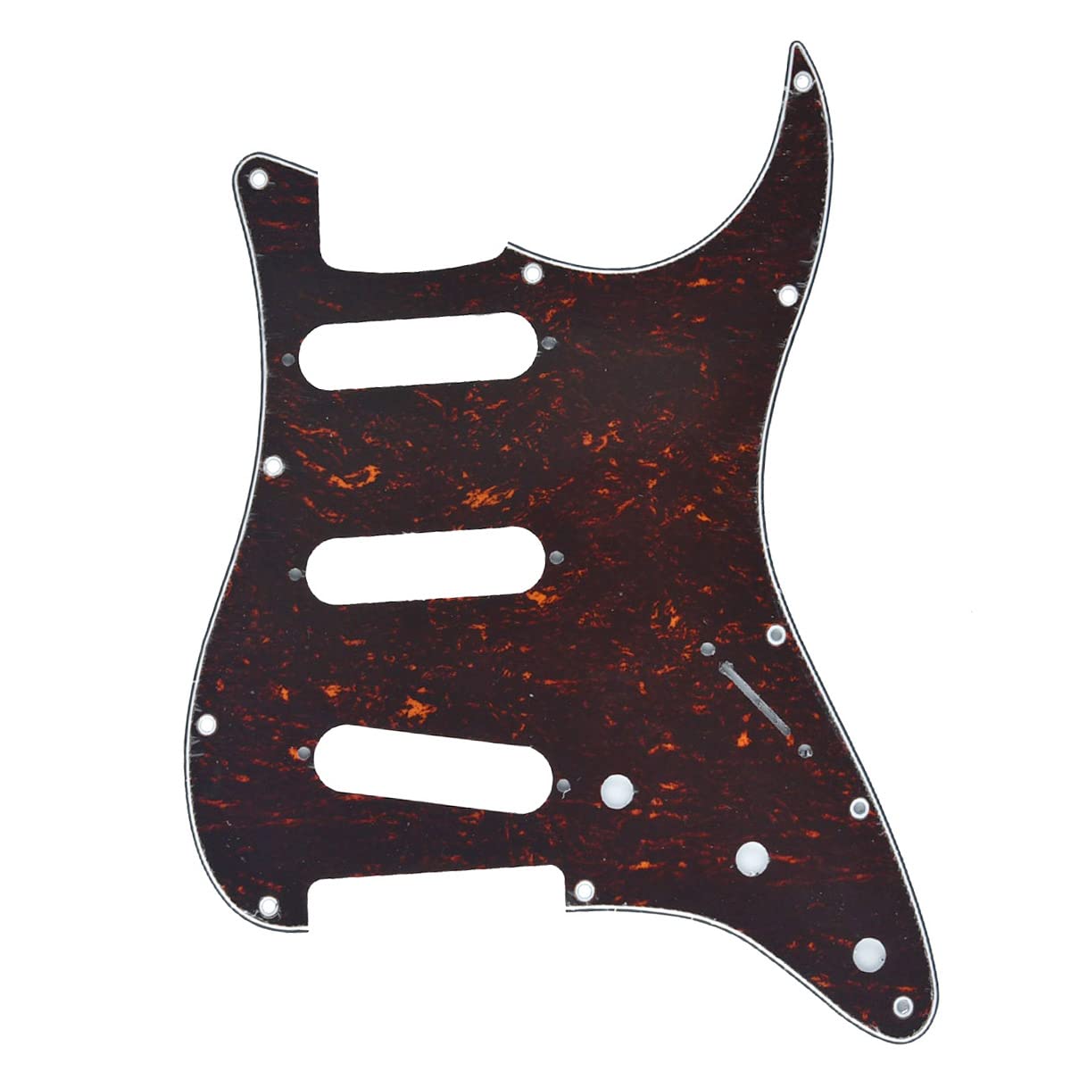 Dopro 11 Hole Vintage 62 Strat ST SSS Single Coil Pickups Guitar Pickguard Plate with Screws for Fender 62 Stratocaster Red Tortoise