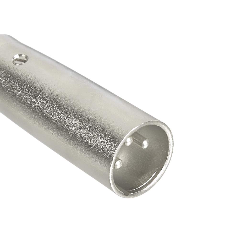 Amazon Basics 1/4 Inch Balanced Female to XLR Male Adapter, silver