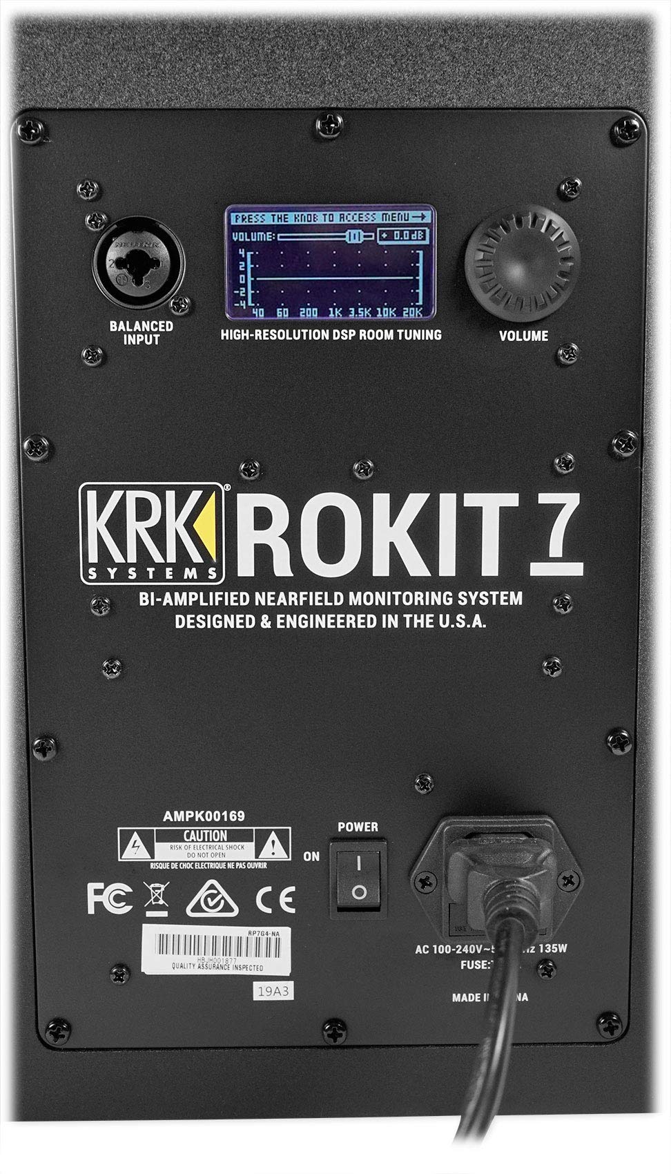 KRK ROKIT7G4 KRK 7″ POWERED MONITOR,Black