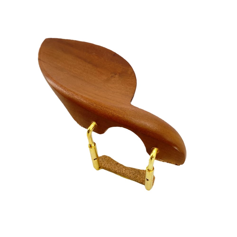 Conboxus Violin Chinrest 4/4 Full size wood Chin Rest Clamp Fiddle Violin Standard Bracket, Hypoallergenic Wood Rest,Surface Smooth (brown1)