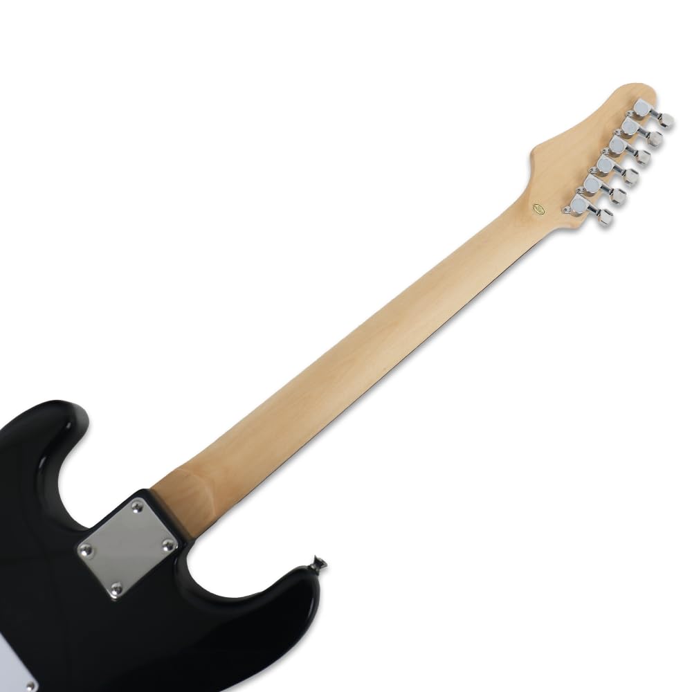Full Size Camo Electric Guitar Kit With 20W Amp Bundle Noiseless Cable Bag Picks Capo String Strap Guitar Cloth tremolo Bar Wrenches In As Free 39Inch Guitar Solid Body 6.5Inch Speaker (ST Camo Pink)