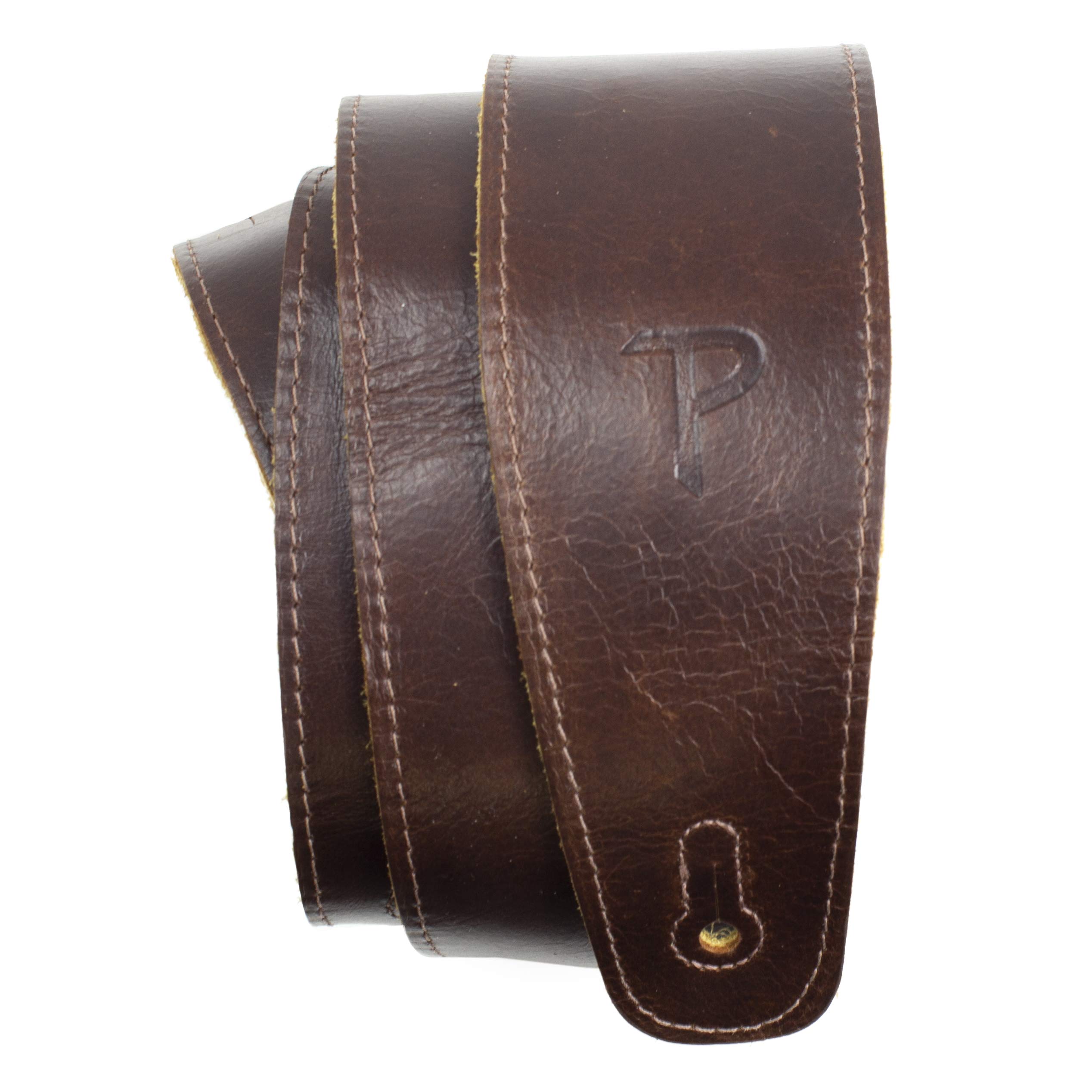 Perri’s Leathers Ltd. – The Africa Collection – Adjustable Strap From 41″ to 56″ for Electric, Acoustic, Bass Guitar – The Africa Collection – Chocolate (AFR25-6875)