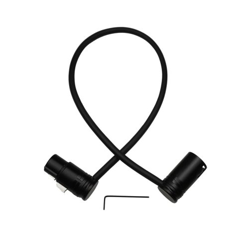 Kicada 1.3FT XLR Male to XLR Female Mic Cable – Adjustable Angle, Low Profile, 3 Pin Balanced Shielded Mic Cord