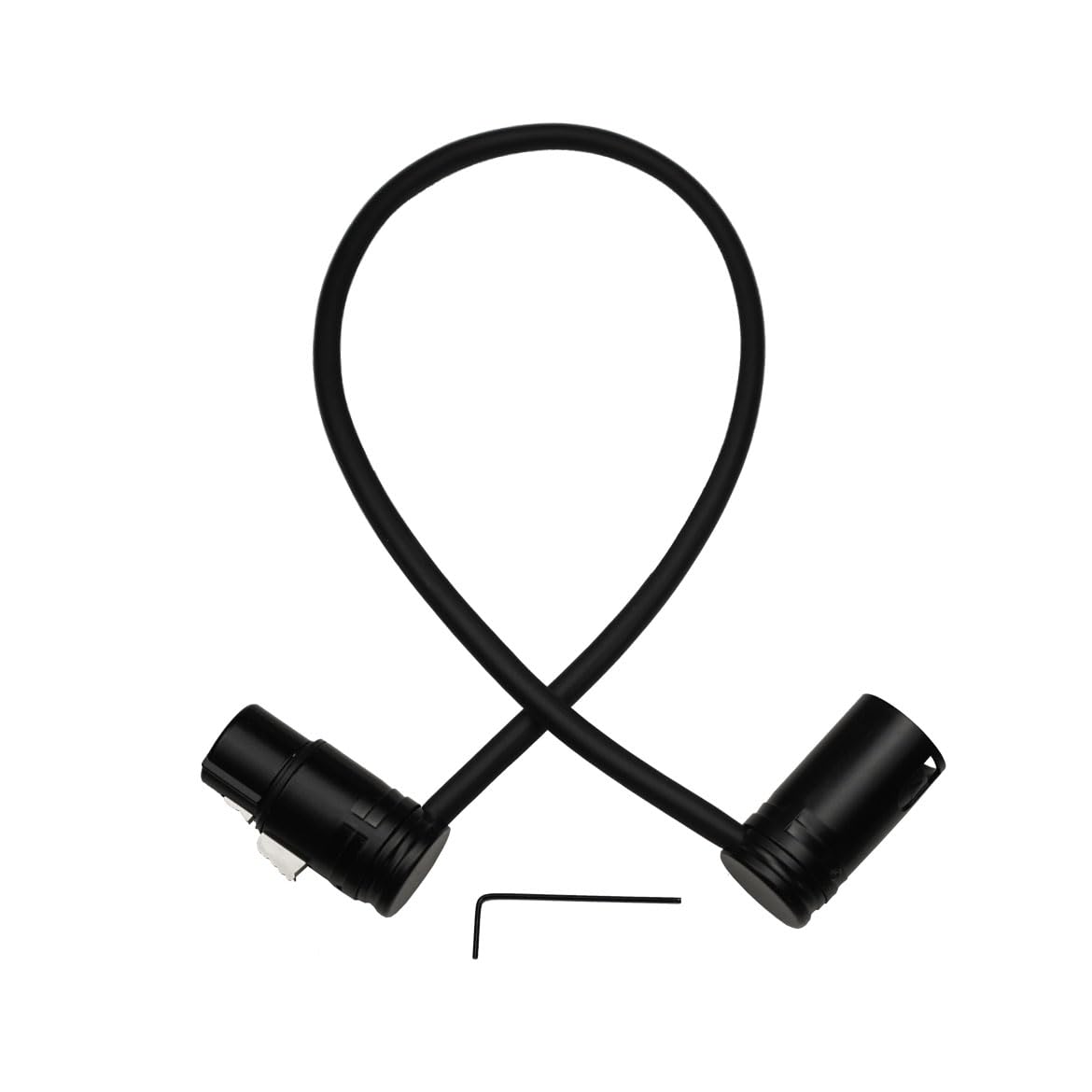 Kicada 1.3FT XLR Male to XLR Female Mic Cable – Adjustable Angle, Low Profile, 3 Pin Balanced Shielded Mic Cord