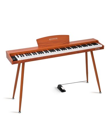 KEYIVOX SP88G Digital Piano Keyboard with Stand & Sustain Pedal, 88 key Semi Weighted Electric Piano for Beginners and Adults, 800 Tones, 600 Rhythms, 80 Demo Songs with Headphones, USB-MIDI