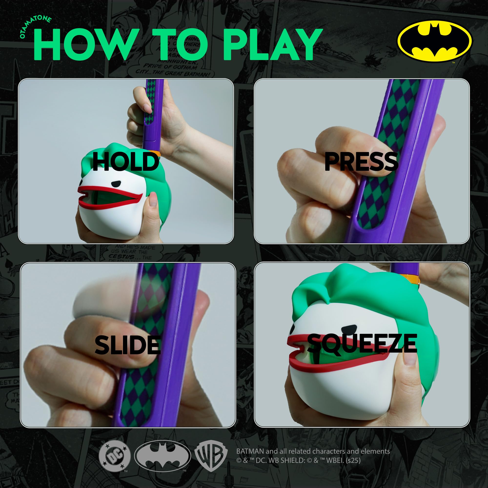 Otamatone Deluxe DC Comics Japanese Synthesizer Musical Instrument – Joker