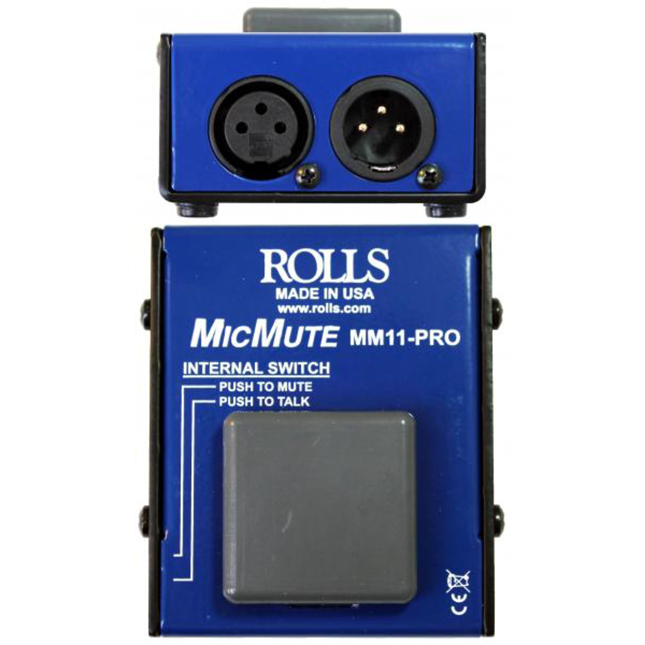 rolls MM11PRO Switchable Microphone Mute/Talk Professional Microphone Switch