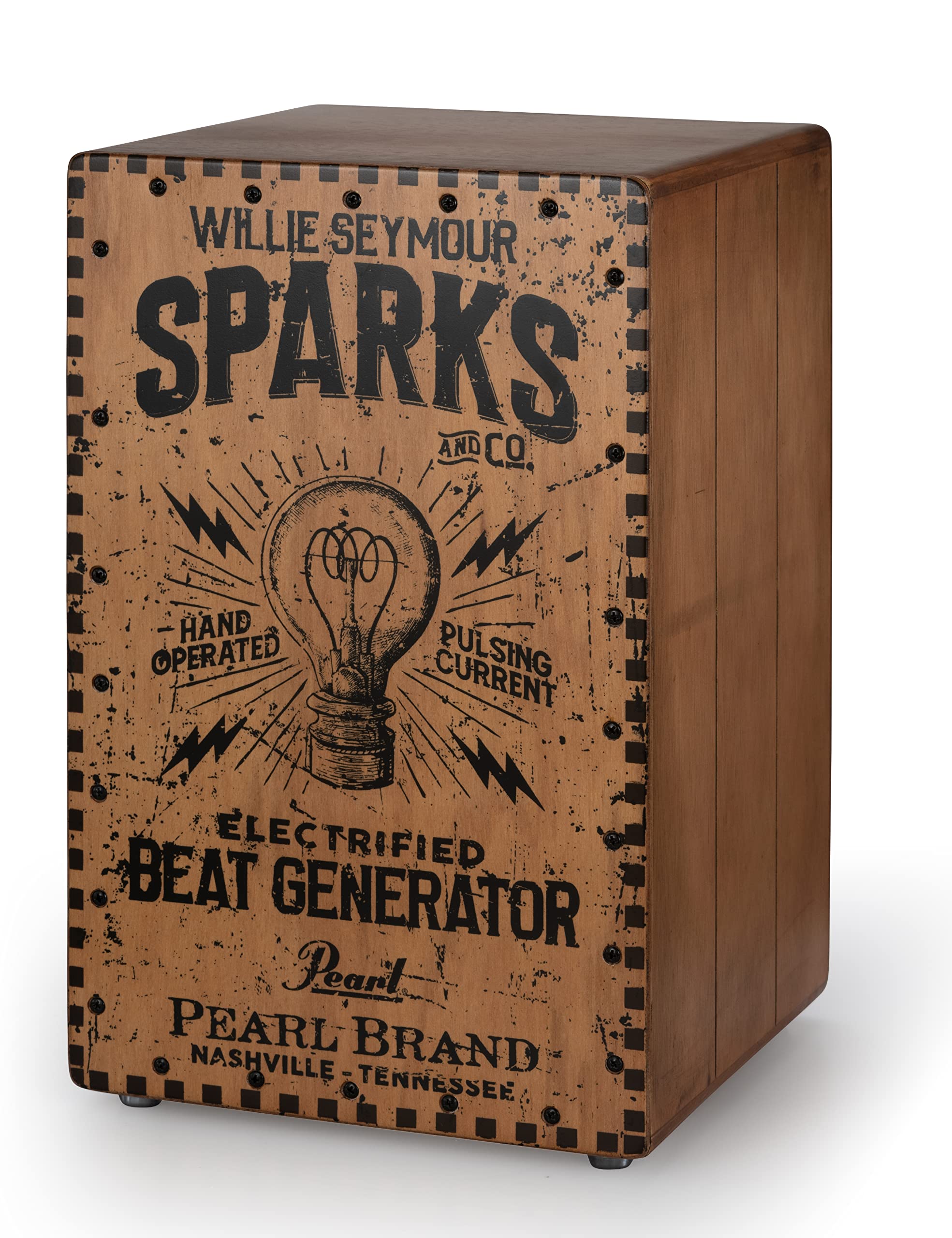 Pearl PBEC210 Electronic Crate-style Cajon – Willie Seymour Sparks Graphic Finish