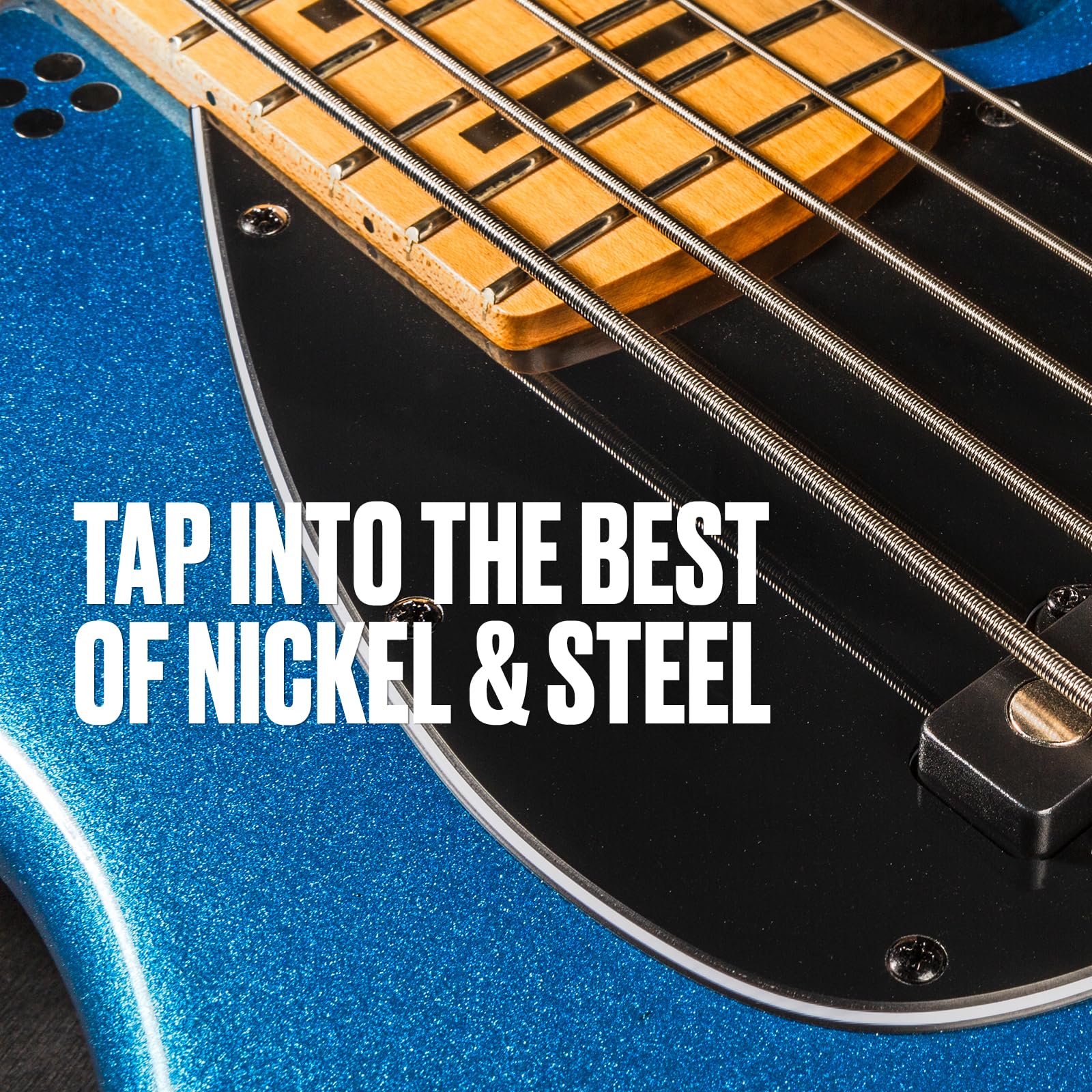 Dual Dynamic Layered Twin Alloy Hybrid Wound Nickel Bass Strings 45-105
