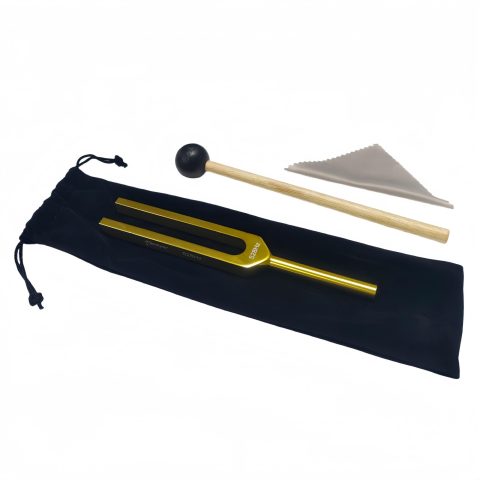 Miwayer Professional 528Hz Tuning Forks Golden for Healing, Medical, and Music – Multi-Frequency Tuning Fork Kit for Sound Therapy, Meditation, Chakra Balancing