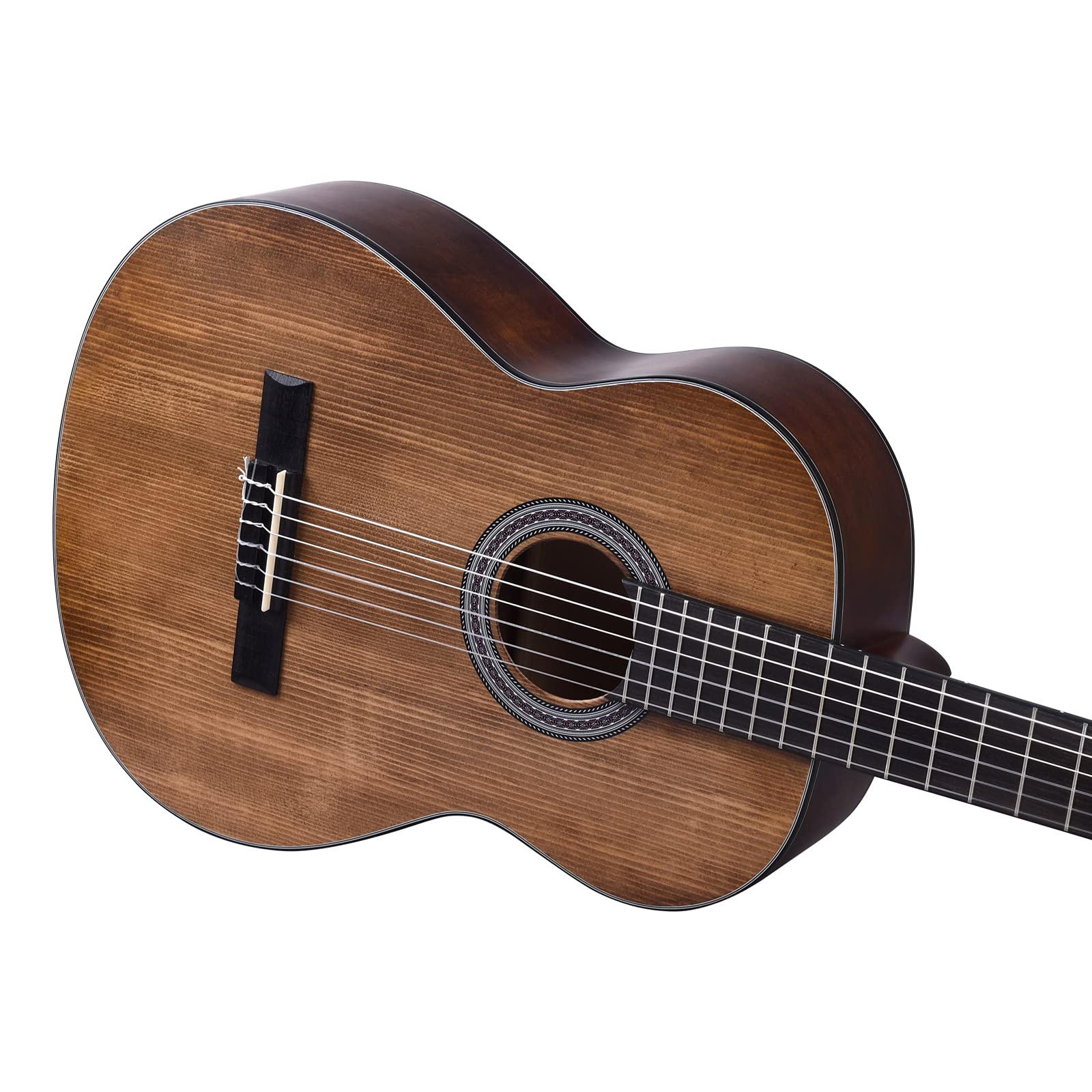 Winzz Classical Guitar 4/4 Adult Classical Guitar for Beginners 39 Inches Brown