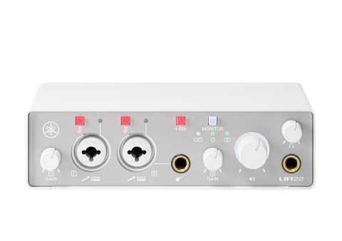 Yamaha 2-in/2-out USB-C Audio Interface with 24-bit/192kHz Support, 2 Combo Inputs, Direct Monitoring, Loopback Function, and Steinberg Software Suite, White UR22MK3 W