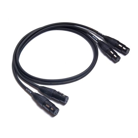 WJSTN Suanqi XLR Cable 3FT XLR to XLR Microphone Cables, 3-Pin XLR Female to Female Patch Cables DMX Cable Patch Cords for Powered Professional Audio Performance and Recording Devices 2Pack, Black