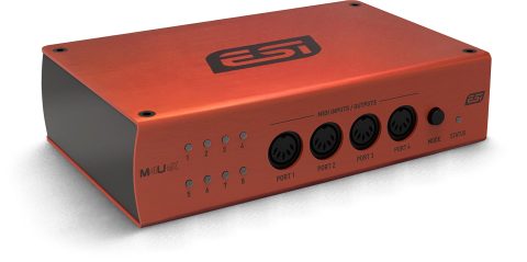 ESI M4U eX: 8-Port USB 3.0 MIDI Interface – Class-Compliant, Plug-and-Play Connectivity for PC/Mac, with Standalone Functionality & Integrated USB Hub, Includes Free Cubasis LE for iOS