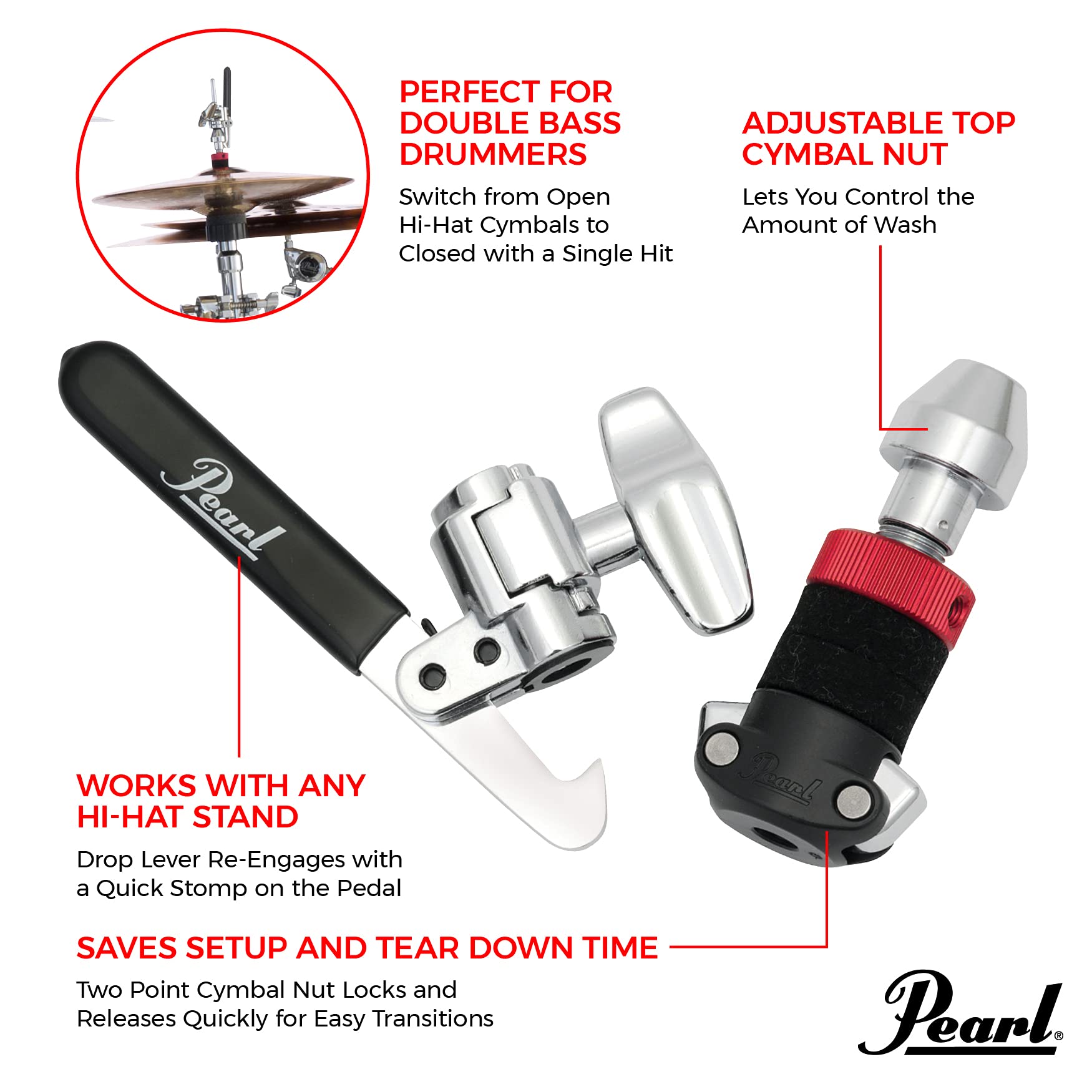 Pearl HCL205DQR Rapid Lock Hi-Hat Drop Clutch