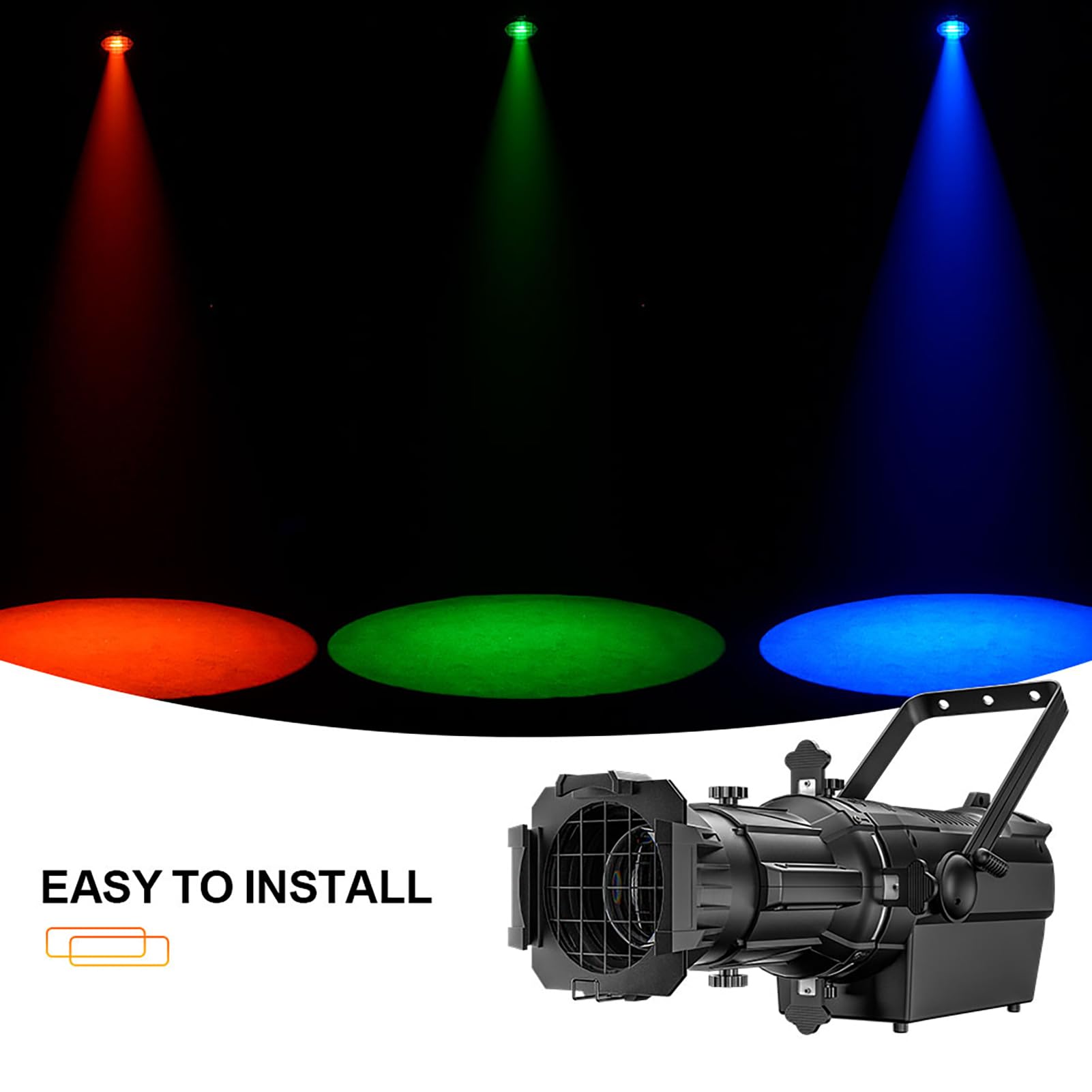 SHEHDS LEKO Profile Stage Spotlights LED 250W Cool White+Warm White