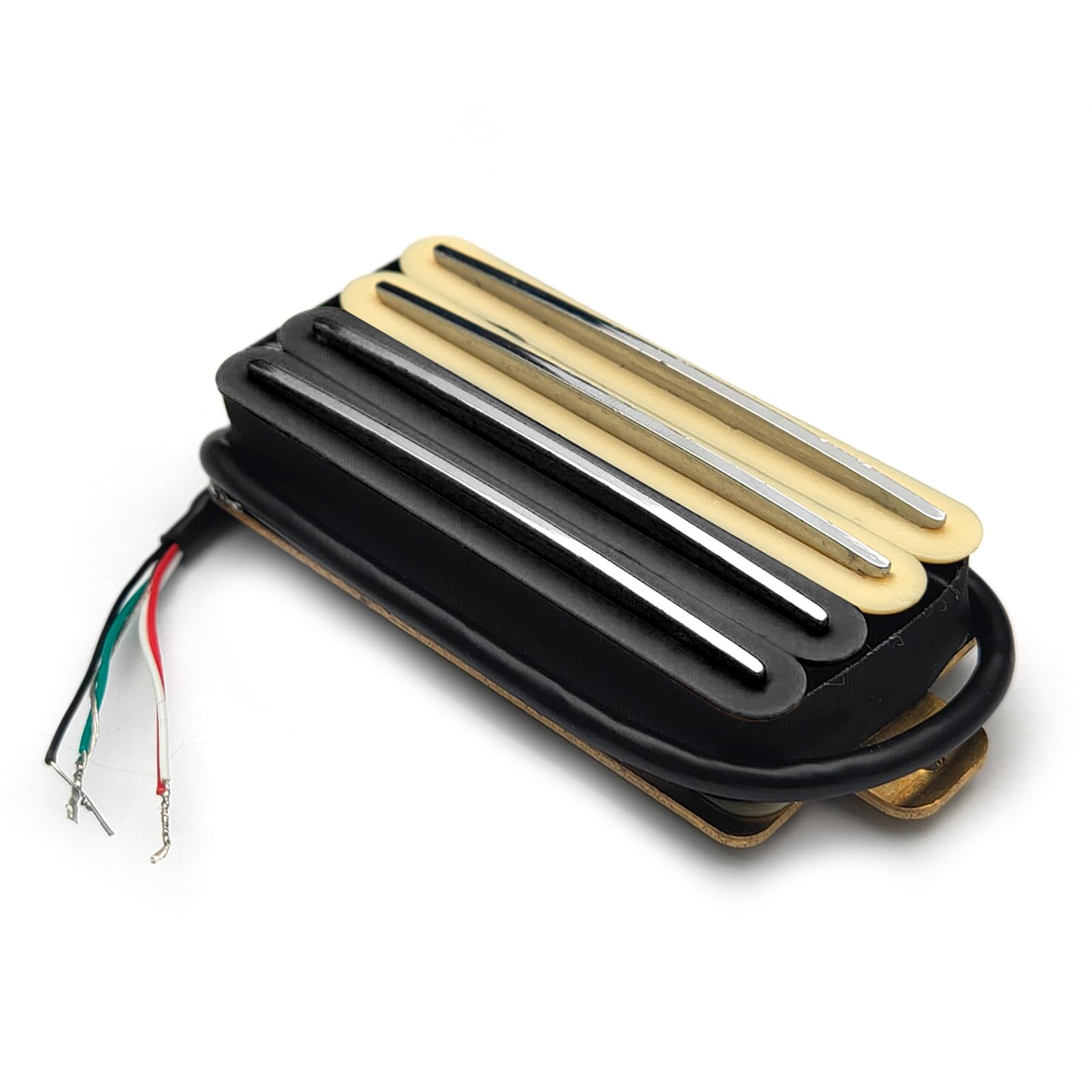 SAPHUE 2-Dual Blade Electric Guitar High Output Track Type Four Coil Humbucker Pickup Zebra