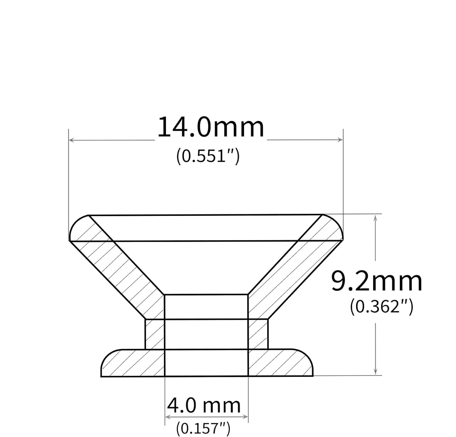 harpfeas 4PCS Metal Strap Buttons End Pins with Mounting Screws for Electric Acoustic Guitar, Bass, Ukulele (Black)