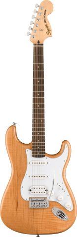 Squier Affinity Series FSR Stratocaster Electric Guitar, Natural, Laurel Fingerboard