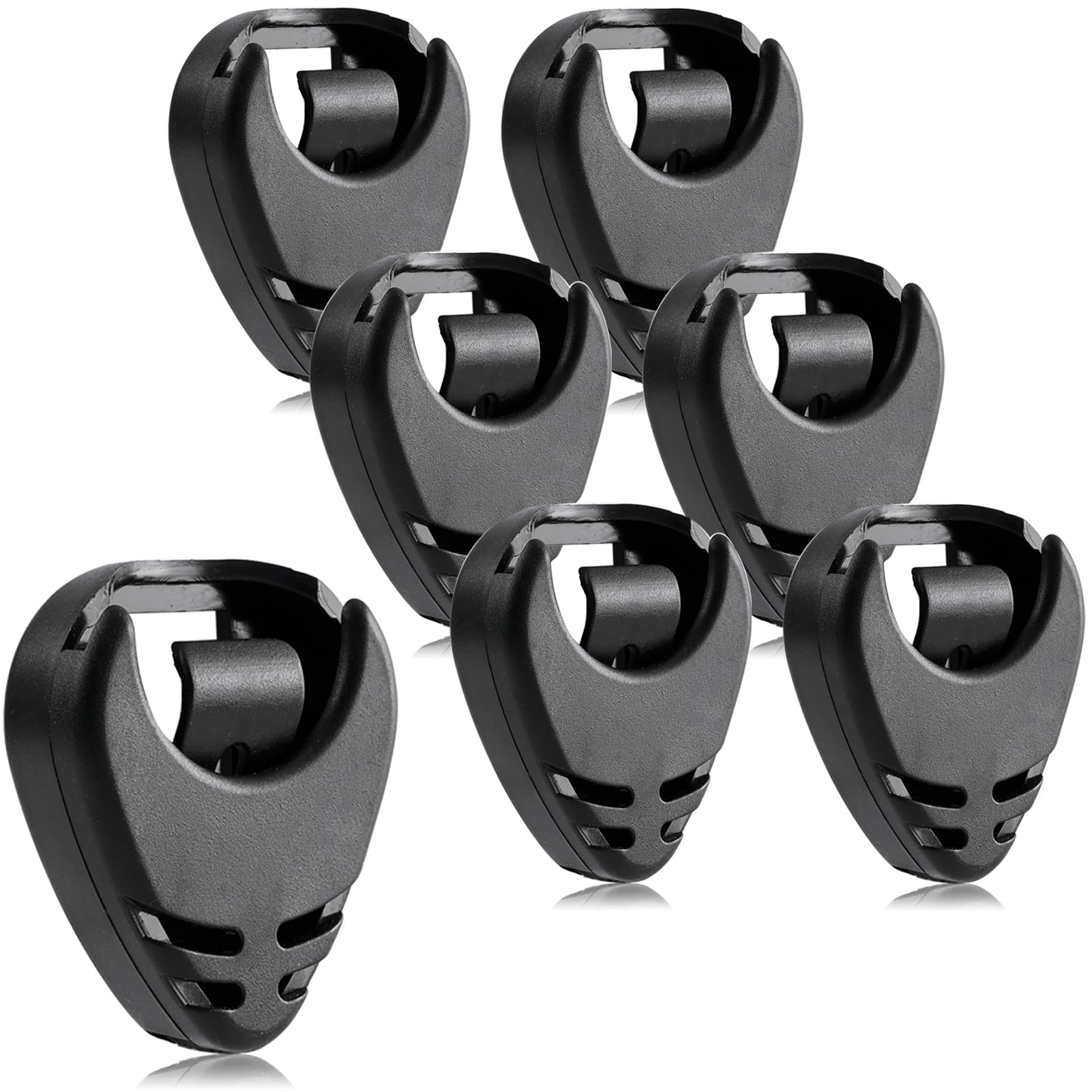 Pick Holder, Stick-on Guitar Pick Holder, Easy to Paste on the Guitar with Adhesive Back, Guitar Accessories, Convenient Picks Placement for Acoustic Guitar Bass Ukulele (7 Pack)
