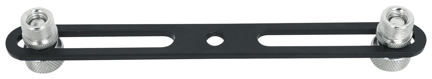 Rockville ACC-DM 1-to-2 Dual Mic Stand Adapter Bar, 5/8″ and 3/8″ Threading