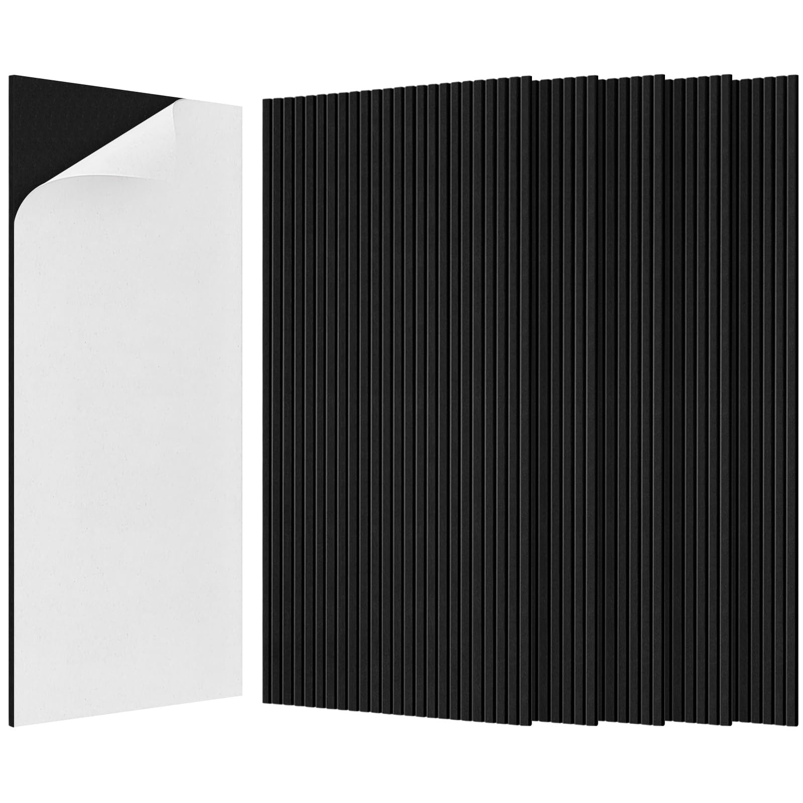 BUBOS 4-Pack Acoustic Panels 47.2″x23.6″, Peel & Stick Sound Wall Panels