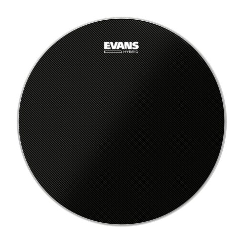 Evans Hybrid Black Marching Snare Drum Head – Marching Band Drum Heads – 14 Inch