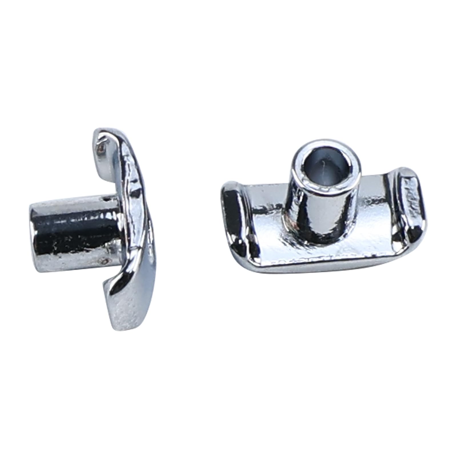 OVSAL 2 PCS Electric Guitar String Guide/Retainer Zinc Alloy String Trees for Electric Guitar Replacement Parts Chrome