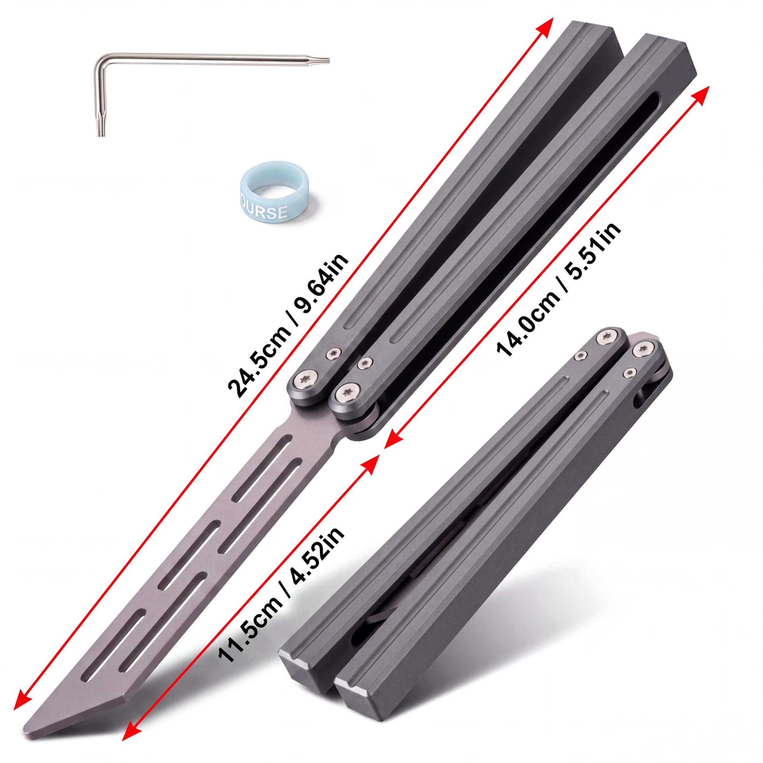 Butterfly Training Accessories 1 Pack Unsharpened Aluminum Alloy, 1.4 oz